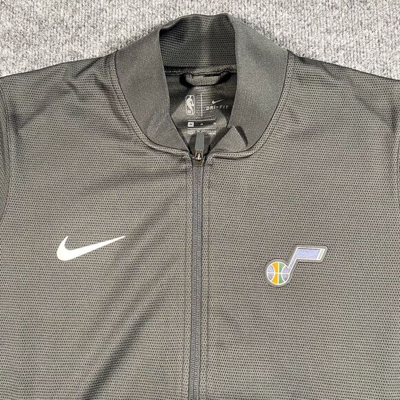 Utah Jazz Mens Medium Full Zip Warm up Track Jacket Nike DriFit NBA Basketball - Picture 1 of 9